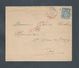 LETTRE SUR TIMBRE SAGE CAD VOITEUR 1897 + PETIT CACHER OR AU VERSO CACHET PERLE SAINT DENIS EN BUGEY : - 1898-1900 Sage (Type III)