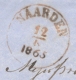 Nederland - 1865 - Envelop Met Stempels NAARDEN En BAARN-EEMNES Naar Muiden - ...-1852 Vorläufer