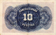 BILLETE DE 10 PESETAS -CERTIFICADO DE PLATA AÑO 1935 - 10 Pesetas