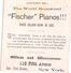 Delcampe - 3 Trade Cards  Music Pub. Fischer Pianos  New York City   Anno 1891  Litho - Other & Unclassified