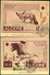 1957, CROIX ROUGE; RED CROSS; ROTES KREUZ - Algerien, Fox, Fuchs, Renard, Stork, Storch, Cigne - Maxi Card - Rotes Kreuz