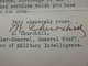 AUTOGRAPHE CHURCHILL MARLBOROUGH BRIGADIER GENERAL 1919 - Autres & Non Classés