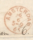 Nederland - 1865 - Complete Vouwbrief Van Amsterdam - Na Posttijd - Naar Hannover / Nachts - ...-1852 Precursori