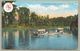 Silver Springs In Glass Bottom Boats, Ocala Florida. Curt Teich Postcard 1910s. 0022170920 - Silver Springs