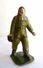 FIGURINE WWII PLOMB CREUX PARACHUTISTE TENUE KAKI DC LR (2) à Restaurer - Tin Soldiers