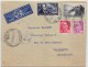 LETTRE DE PARIS  POUR MADAGASCAR PAR AVION AVEC BEL AFFRANCHISSEMENT  DIVERS ET GANDON 1948  COVER - 1921-1960: Modern Period