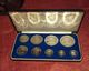 Jamaica 1977 Dollar 9 Coin Proof Official Set Franklin Mint With 2 Silver Coins (free Shipping Via Registered Air Mail) - Jamaique