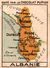 CHROMO CHOCOLAT PUPIER TURQUIE ALBANIE CARTE GEOGRAPHIQUE - Other & Unclassified