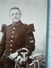 Ancienne Photo D'un Sapeur Pompier Chasseur Alpin En Format CDV / Photographe Laurent à Chaumont - Old (before 1900)