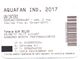 ITALIA - ITALY - ITALIE - ACQUAFAN - Riccione - IND. 2017 - Intero - Delfini - Usato - Tickets - Vouchers