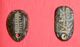 RARE 2 Monnaies Chinoises Cauris 2 Chinese Curency Type Cauris Ht 2.6 Et 2.9 Cm 4gr Et 8gr Bz - Chinese