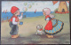 CPA / CPSM - Carte Postale Enfants Au Bord De La Mer - Signée Margret Boriss - Humorous Cards