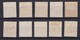 N° 30 Oblitérations Losange De Points 10 Timbres - 1869-1883 Léopold II