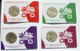 VATICANO 2017 - COMPLETE SET STAMP&COIN CARDS, N.14,15, 16, 17 - Vaticano