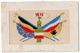 CPA 2043 - MILITARIA - Carte Brodée Militaire - Guerre 1914 - 18 - Drapeaux - Bestickt