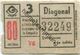 Spanien - Barcelona - G Metro - Diagonal - Fahrschein 50er Jahre - Europe