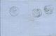 Meuse : LAC De Marville Avec CAD Type 15 Du 20/3/1864 Et GC 2253. CAD Type 15 De Montmédy Au Verso. Très Bon état. - 1849-1876: Période Classique