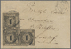 Brfst Baden - Marken Und Briefe: 1851, 1 Kreuzer Schwarz Auf Dickem, Bräunlichem Papier Im Dreierblock In - Autres & Non Classés