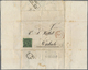Br Baden - Marken Und Briefe: 1854, 3 Kr. Schwarz Auf Grün Auf Komplettem Faltbrief Aus Dem ZUCHTHAUS B - Other & Unclassified