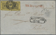 Br Baden - Marken Und Briefe: 1853, Kabinett-Faltbrief Mit Zweimal 6 Kr. Schwarz Auf Gelb (linke Marke - Autres & Non Classés