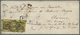Br Baden - Marken Und Briefe: 1853: 6 Kr. Schwarz/gelb, Meist Voll/breitrandiges Senkrechtes Paar Auf D - Andere & Zonder Classificatie