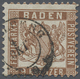 O Baden - Marken Und Briefe: 1866/68, Wappenzeichnung 9 Kreuzer Lebhaftbraun Mit Weißem Hintergrund, E - Other & Unclassified