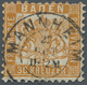 O Baden - Marken Und Briefe: 1862, 30 Kr. Dunkelgelblichorange, Farbfrisch Mit K2 &bdquo;MANNHEIM 22 OCT 11- - Other & Unclassified