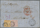 Br Baden - Marken Und Briefe: 1862, 30 Kr. Gelborange Zusammen Mit 3 Kr. Rosa Auf Faltumschlag (rs. Kla - Other & Unclassified