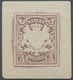 (*) Bayern - Marken Und Briefe: 1876 (ca.), Ungezähnte Proben Der Ganzsachen-Wertstempel Zu 3 Pf., 5 Pf. - Andere & Zonder Classificatie