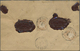 Br Bayern - Marken Und Briefe: 1876, 25 Pfg. Wappen Braunocker, Zwei Einzelwerte Rückseitig Als Portoge - Andere & Zonder Classificatie