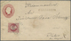 GA Hannover - Marken Und Briefe: 1859, 1 Gr. Rosa Als Zusatzfrankatur Auf 1 Gr. Desgleichen Ganzsachenu - Hanover