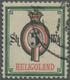 O Helgoland - Marken Und Briefe: 1879, Ziffernausgabe 5 Sh / 5 M Blaugrün/rosa/schwarz/bräunlich Mit R - Heligoland