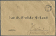 Br Helgoland - Stempel: 1899, Vordruckumschlag "Postsache" Und "An Das Kasiserliche Postamt In .." Mit - Héligoland