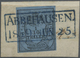 Brfst Oldenburg - Marken Und Briefe: 1854, 1/30 Th. Schwarz Auf Lebhaftgrauultramarin, Type III, Voll- Bis - Oldenbourg