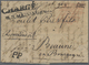 Br Thurn & Taxis - Vorphilatelie: 1819, KLEINER Faltbrief Mit L1 "R.3 MEININGEN" Und Schwarzem CHARGÉ - - Prephilately