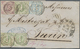 Br Thurn & Taxis - Marken Und Briefe: 1859, 15 Kr. Braunpurpur, 3 Kr. Blau Und Drei Einzelwerte 1 Kr. G - Andere & Zonder Classificatie