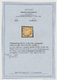 O Württemberg - Marken Und Briefe: 1857, Wappenausgabe 3 Kr. Gelb Mit DOPPELTEM Seidenfaden (Abstand 1 - Autres & Non Classés
