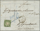 Br Württemberg - Marken Und Briefe: 1857, Wappenausgabe 6 Kr. Giftgrün Mit Seidenfaden Auf Unterfrankie - Autres & Non Classés