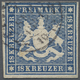 O Württemberg - Marken Und Briefe: 1860, Freimarke 18 Kreuzer Blau, Klare Abstempelung Und Schöne Wapp - Autres & Non Classés