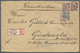 Br Württemberg - Marken Und Briefe: 1890, 50 Pf. Braunrot, Waagerechtes Paar (unten Rechts Zahnfehler), - Autres & Non Classés