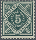 * Württemberg - Marken Und Briefe: 1890, Dienstmarke 5 Pf. In Seltener Farbe Schwarzblaugrün, Einwandf - Andere & Zonder Classificatie