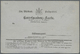 GA Württemberg - Ganzsachen: 1871, 1 Kr./1 Kr. Doppelkarte Mit DOPPELTEM FARBLOSEM "Albino"-Werteindruc - Andere & Zonder Classificatie