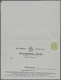 GA Württemberg - Ganzsachen: 1871, 1 Kr./1 Kr. Doppelkarte Mit DOPPELTEM FARBLOSEM "Albino"-Werteindruc - Andere & Zonder Classificatie