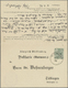 GA Württemberg - Ganzsachen: 1906. Doppelkarte 5+5 Pf Grün, Antwortteil Mit Adresszudruck "Dr. Bohnenbe - Autres & Non Classés