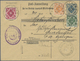 GA Württemberg - Postanweisungen: 1903, 20 Pf Blau Postanweisung Mit 3-Farben-Zusatzfrankatur Von VELBE - Autres & Non Classés