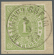 Brfst Württemberg - Einkreisstempel: "MÜNDELSHEIM 3/9 73" Seltener K1 Zentrisch Auf Ovalausg. 1 Kr. Grün, - Autres & Non Classés