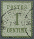 O Elsass-Lothringen - Marken Und Briefe: 1870, 1 C. Mit Netzunterdruck 'Spitzen Nach Unten', Farbfrisc - Autres & Non Classés
