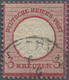 O Deutsches Reich - Brustschild: 1872, 3 Kr. Großer Schild Mit Plattenfehler "Kerbe Im Innenkreis Unte - Ongebruikt