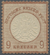 * Deutsches Reich - Brustschild: 1872, 9 Kr. Rötlichbraun, Farbfrisch, Sehr Gut Geprägt Und Gut Gezähn - Ongebruikt