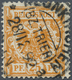 O Deutsches Reich - Krone / Adler: 1889, 25 Pfg Gelblichorange Krone/Adler Mit PLATTENFEHLER "Breiter - Ongebruikt